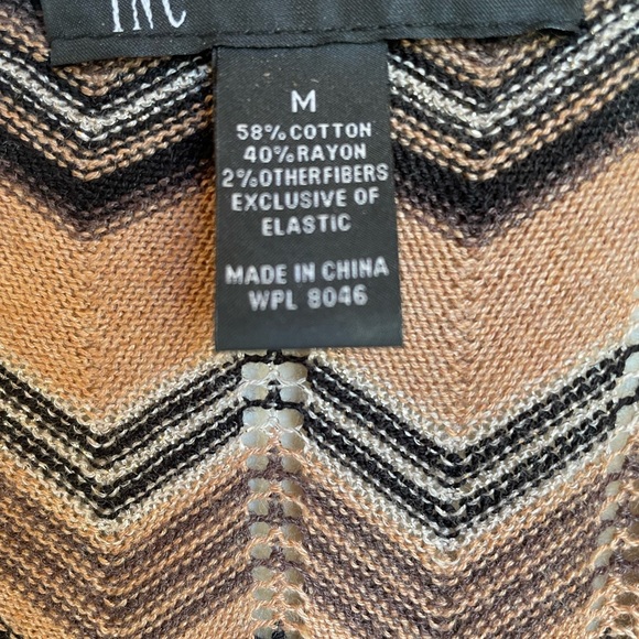 INC International Zigzag Sweater Dress - Picture 3 of 8